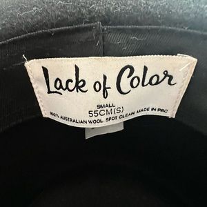 Size small black Lack of Color Rancher Fedora